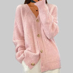 Women's Elegant Soft Knit Long Sleeve Button Front Cardigan