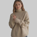 Soft Knit Turtleneck Sweater in a Oversized Fit
