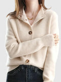 Women's Black Cardigan | Elegant Classic Silhouette, Comfortable Fit 0