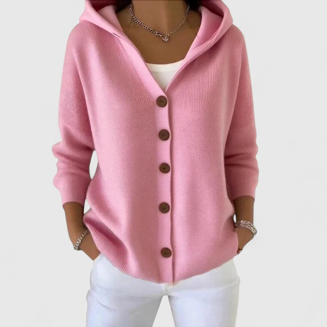 Women’s Cardigan | Hooded, Button-Down, Relaxed Fit 3