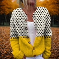 Women’s Cardigan | Soft Knit, Polka Dot Pattern, Relaxed Open Front 0
