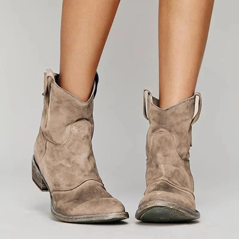 Women's Cowgirl Boots | Block Heel, Rounded Toe, Everyday Wear 1