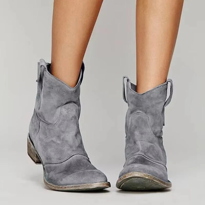 Women's Cowgirl Boots | Block Heel, Rounded Toe, Everyday Wear 3