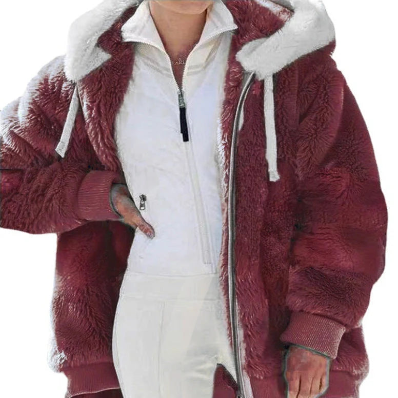 Women's Fitted Puffer Jacket | Protective Hood, Side Pockets, Warm Winter Coat 12