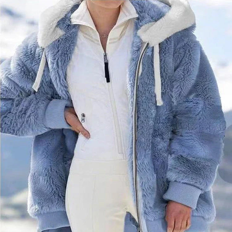 Women's Fitted Puffer Jacket | Protective Hood, Side Pockets, Warm Winter Coat 13