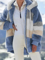 Women's Fitted Puffer Jacket | Protective Hood, Side Pockets, Warm Winter Coat 6