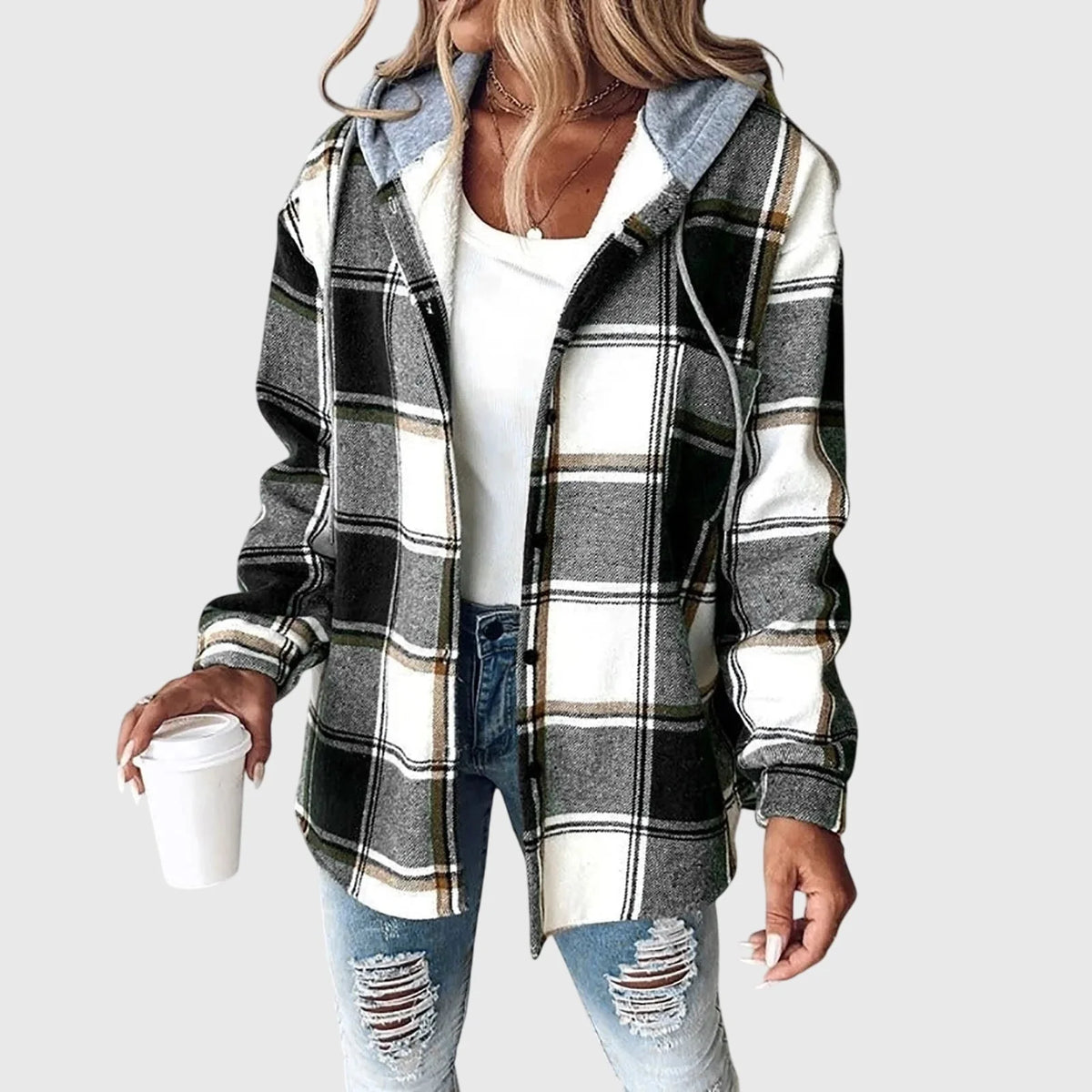 Women's Jacket | Mesh Button Placket, Relaxed Fit, Versatile Layering 0