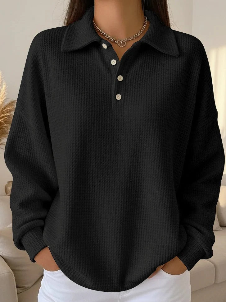 Women's Jumper | Classic Polo Collar, Stretch Fabric, Versatile Style 0