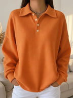 Women's Jumper | Classic Polo Collar, Stretch Fabric, Versatile Style 1