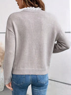 Women's Jumper | Elegant Lace Detail, Classic Cut, All-Day Comfort 4