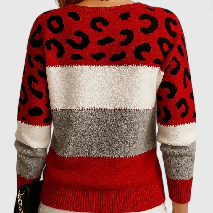 Women's Jumper | Leopard Print, Relaxed Fit, Lightweight Comfort 3