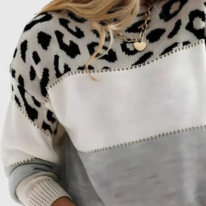 Women's Jumper | Leopard Print, Relaxed Fit, Lightweight Comfort 6