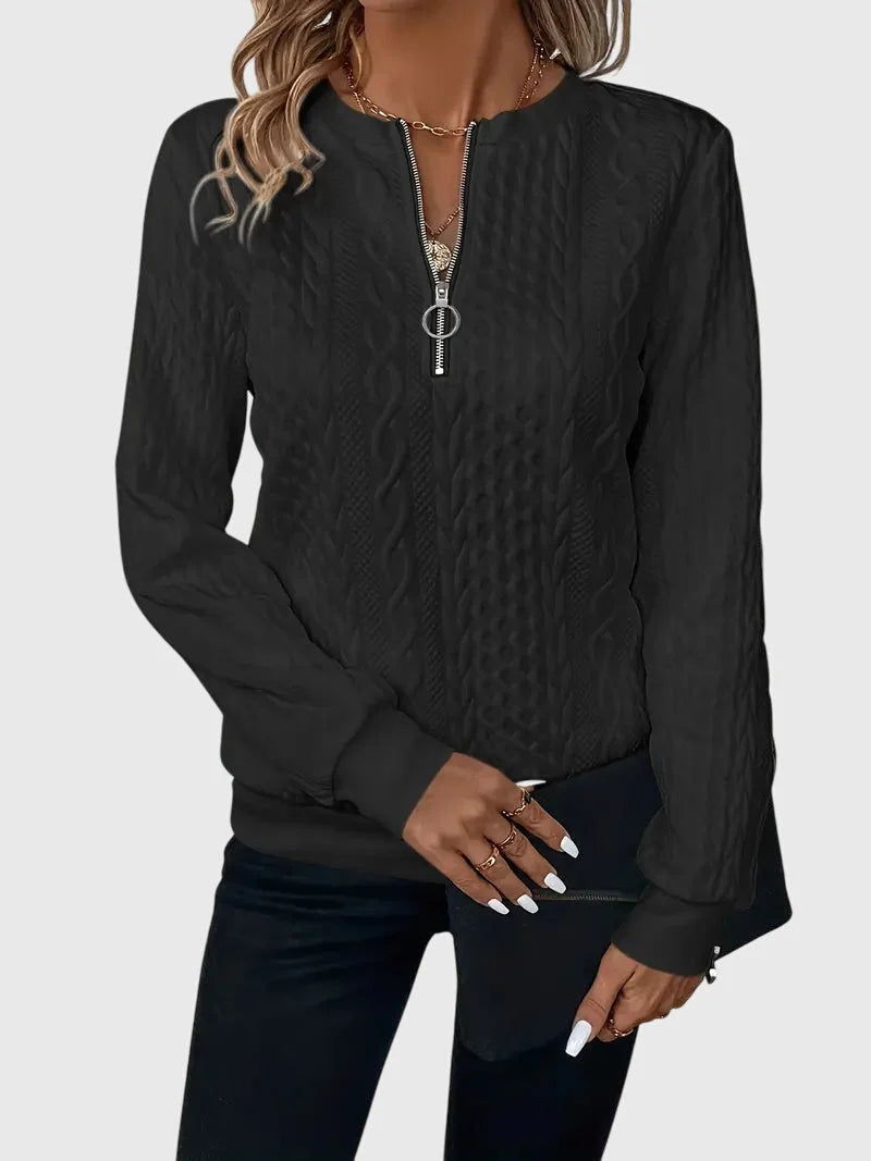 Women's Jumper with Zipper | Soft Knit, Comfortable Fit, Versatile Layering 0