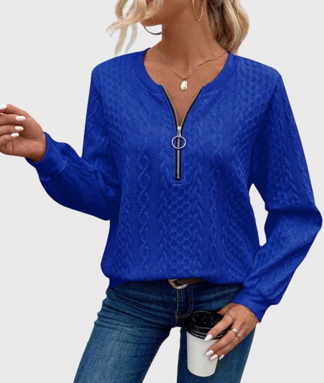 Women's Jumper with Zipper | Soft Knit, Comfortable Fit, Versatile Layering 12