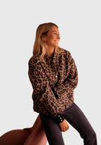 Women's Leopard Print Jacket | Lightweight, Tailored Fit, Versatile Style 1