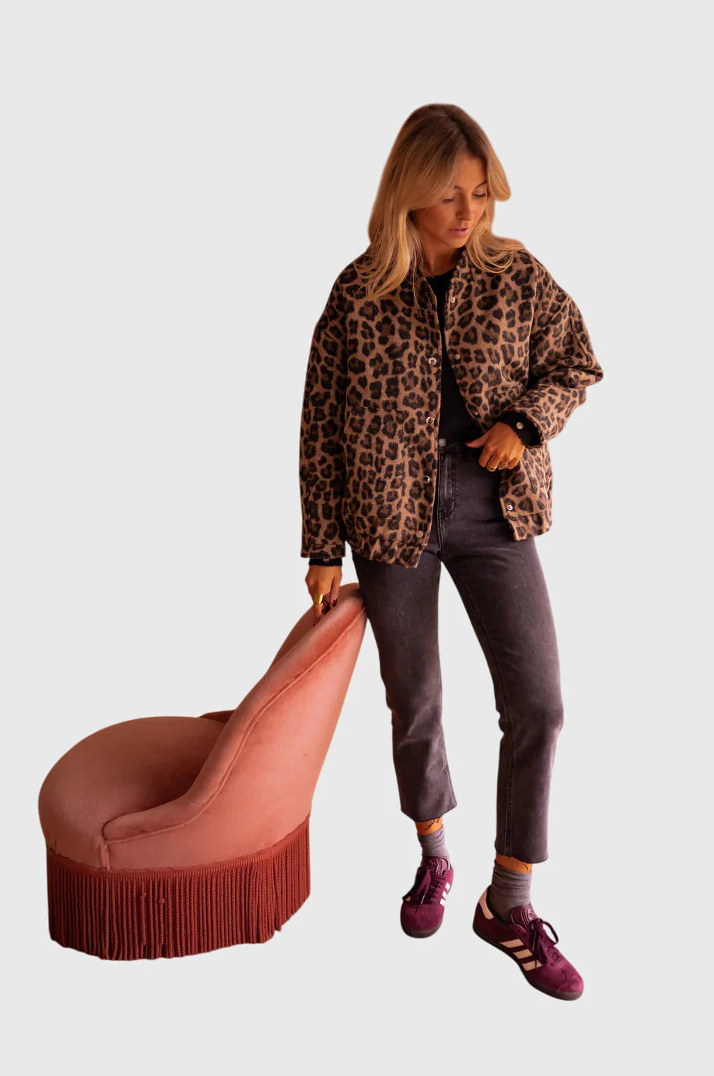 Women's Leopard Print Jacket | Lightweight, Tailored Fit, Versatile Style 5