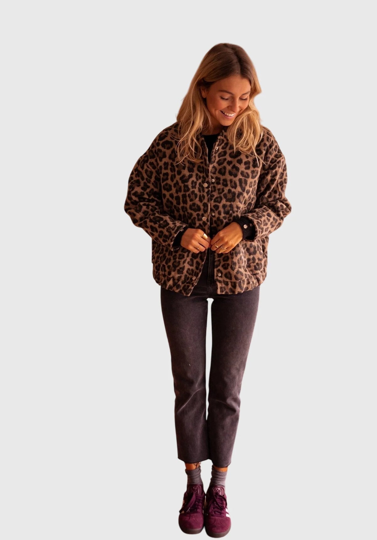 Women's Leopard Print Jacket | Lightweight, Tailored Fit, Versatile Style 6