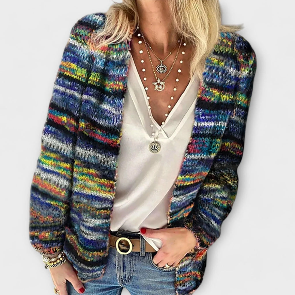Women's Long Cardigan | Lightweight, Open Front, Vibrant Colors 0