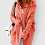 Women's Long Cardigan | Oversized Fit, Large Hood, Knee-Length 1