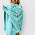 Women's Long Cardigan | Oversized Fit, Large Hood, Knee-Length 2