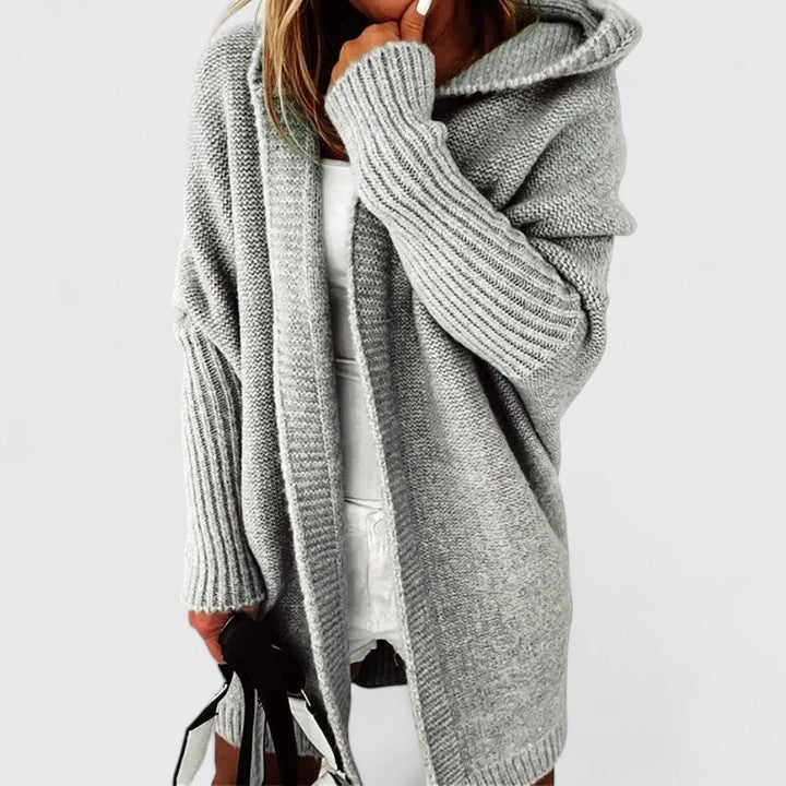 Women's Long Cardigan | Oversized Fit, Large Hood, Knee-Length 5