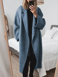 Women's Long Tailored Overcoat | Classic Design, Regular Fit, Cotton Blend 0