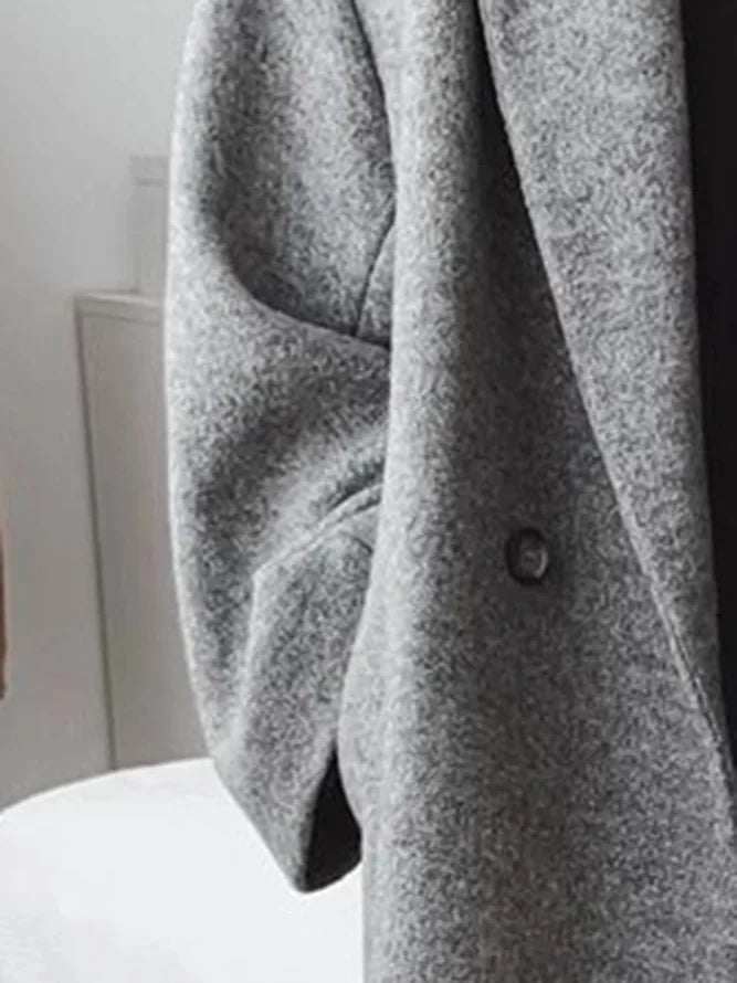 Women's Long Tailored Overcoat | Classic Design, Regular Fit, Cotton Blend 2