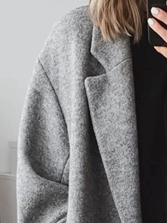 Women's Long Tailored Overcoat | Classic Design, Regular Fit, Cotton Blend 3