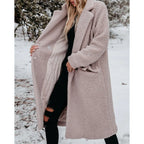 Women's Long Teddy Coat | Soft Texture, Knee-Length, Relaxed Fit 6