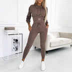Women's Loungewear Set | Fitted High Waist Top and Relaxed Fit Pants, Soft Fabric 5