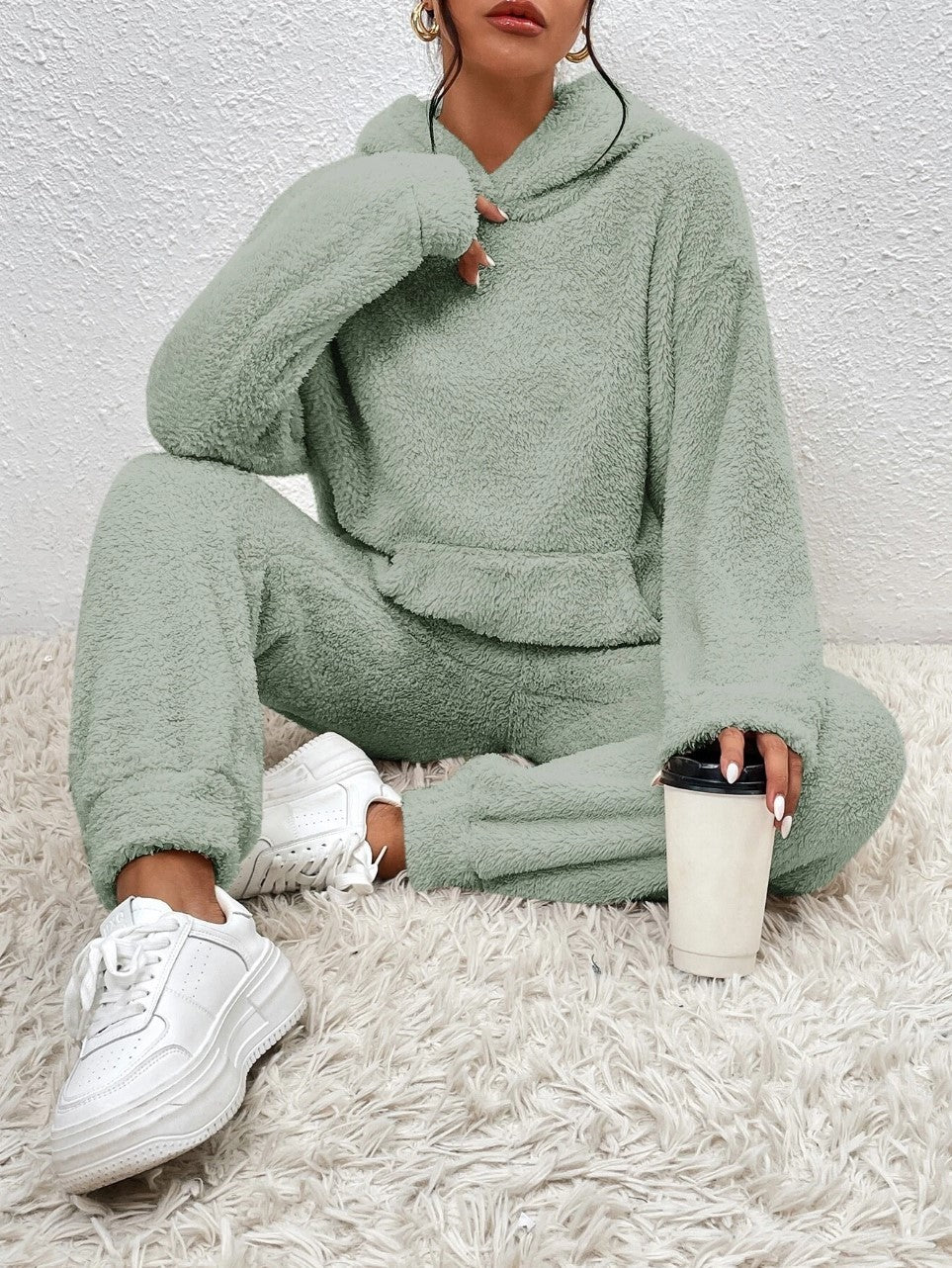 Women's Loungewear Set | Soft Fleece Hoodie and Joggers, Relaxed Fit 1