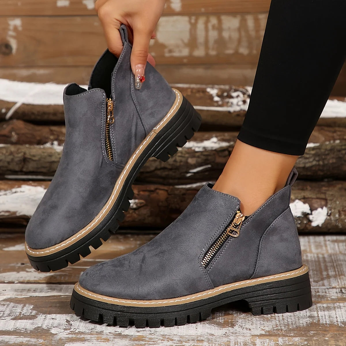 Women's Orthopaedic Boots | Arch Support, Slip-Resistant, Easy On/Off 7