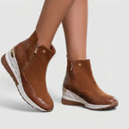 Women's Orthopaedic Boots | Lightweight Wedge Insole, Suede Upper, Non-Slip Sole 3