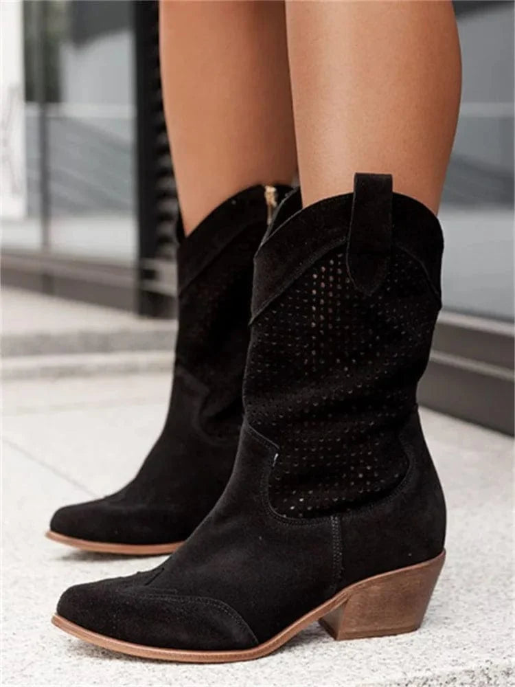 Women's Orthopaedic Boots | Western Style, Breathable, Cushioned Comfort 11