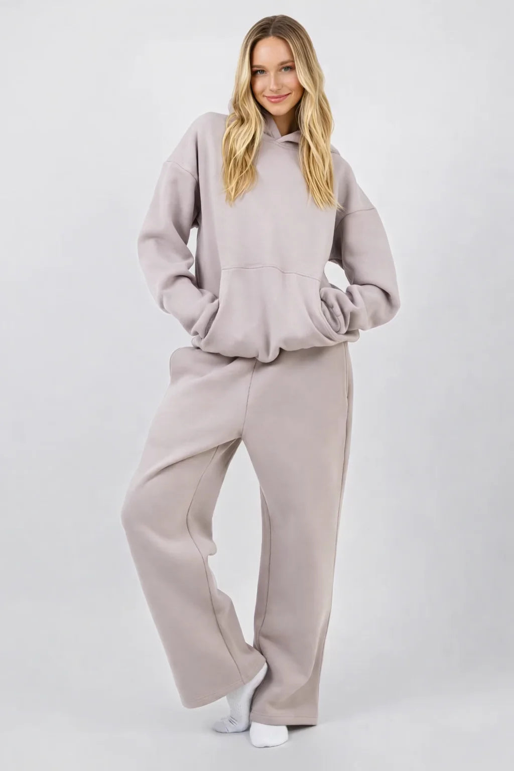 Women's Oversized Hoodie and Jogger Set | Soft Cotton, Casual Comfort 0