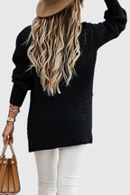 Women's Oversized Jumper | Comfortable Loose Fit, Slit Design, Classic O Neckline 1
