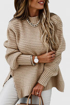 Women's Oversized Jumper | Comfortable Loose Fit, Slit Design, Classic O Neckline 2