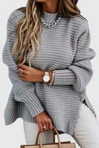Women's Oversized Jumper | Comfortable Loose Fit, Slit Design, Classic O Neckline 5