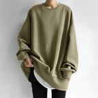 Women's Oversized Sweater | Crew Neck, Tunic Length, Relaxed Fit 1