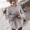 Women's Oversized Sweater | Ribbed Knit, Balloon Sleeves, Crewneck 0