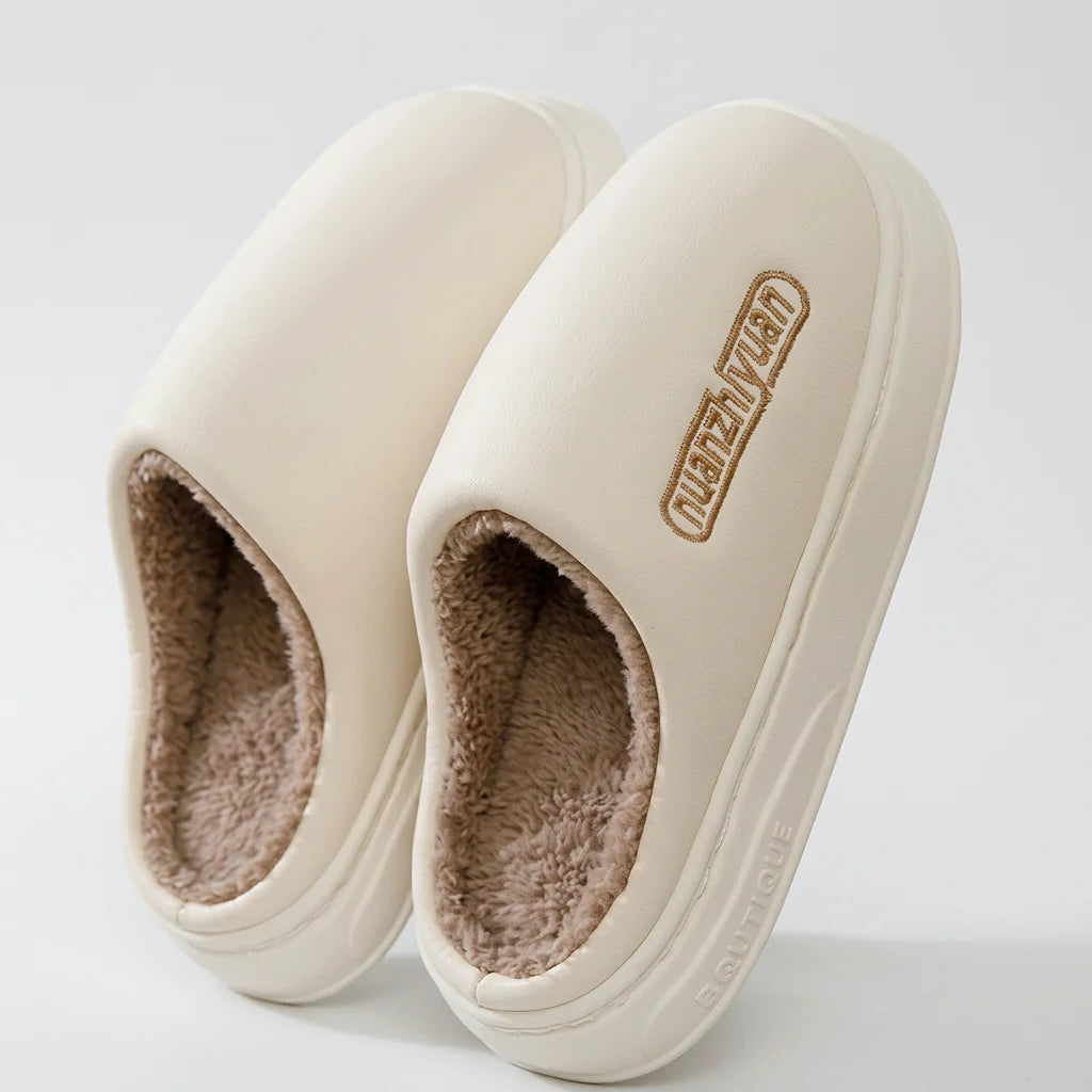 Women's Platform Clog Slippers | Plush Lining, Closed-Toe Design, Thick Sole 0