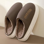 Women's Platform Clog Slippers | Plush Lining, Closed-Toe Design, Thick Sole 1