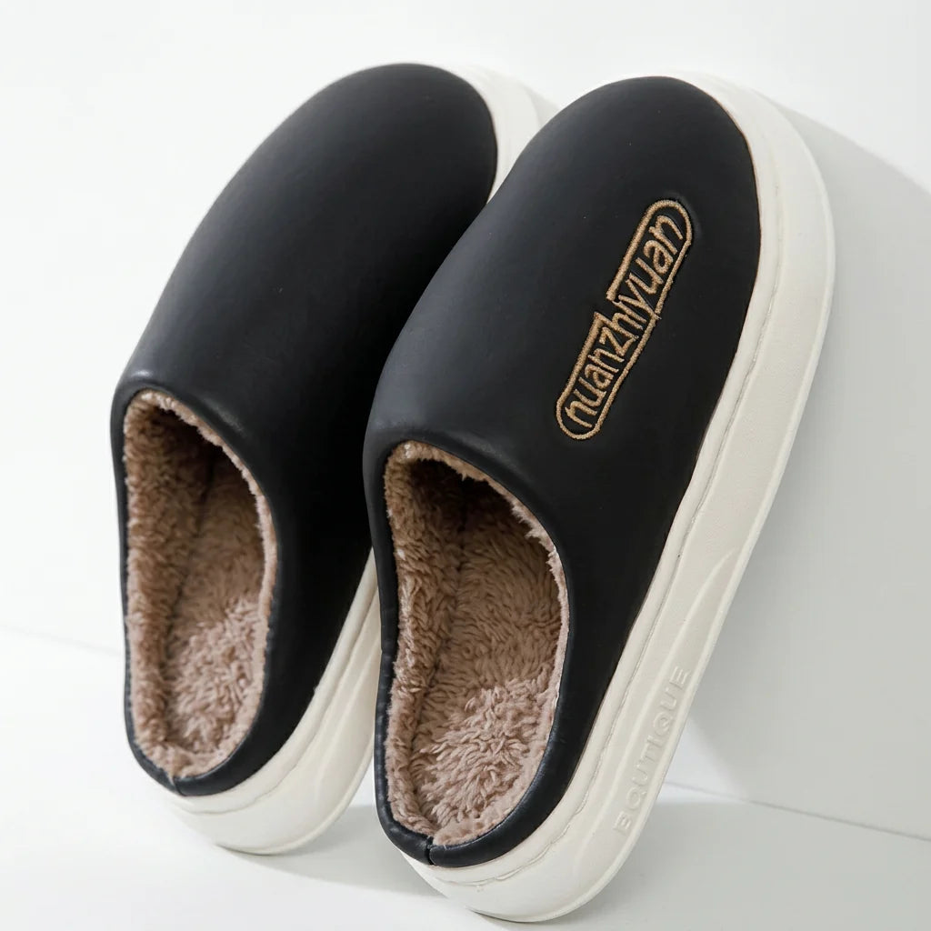 Women's Platform Clog Slippers | Plush Lining, Closed-Toe Design, Thick Sole 2