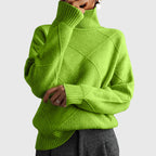 Women's Roll Neck Jumper | Soft Knit, Geometric Pattern, Cozy Warmth 7