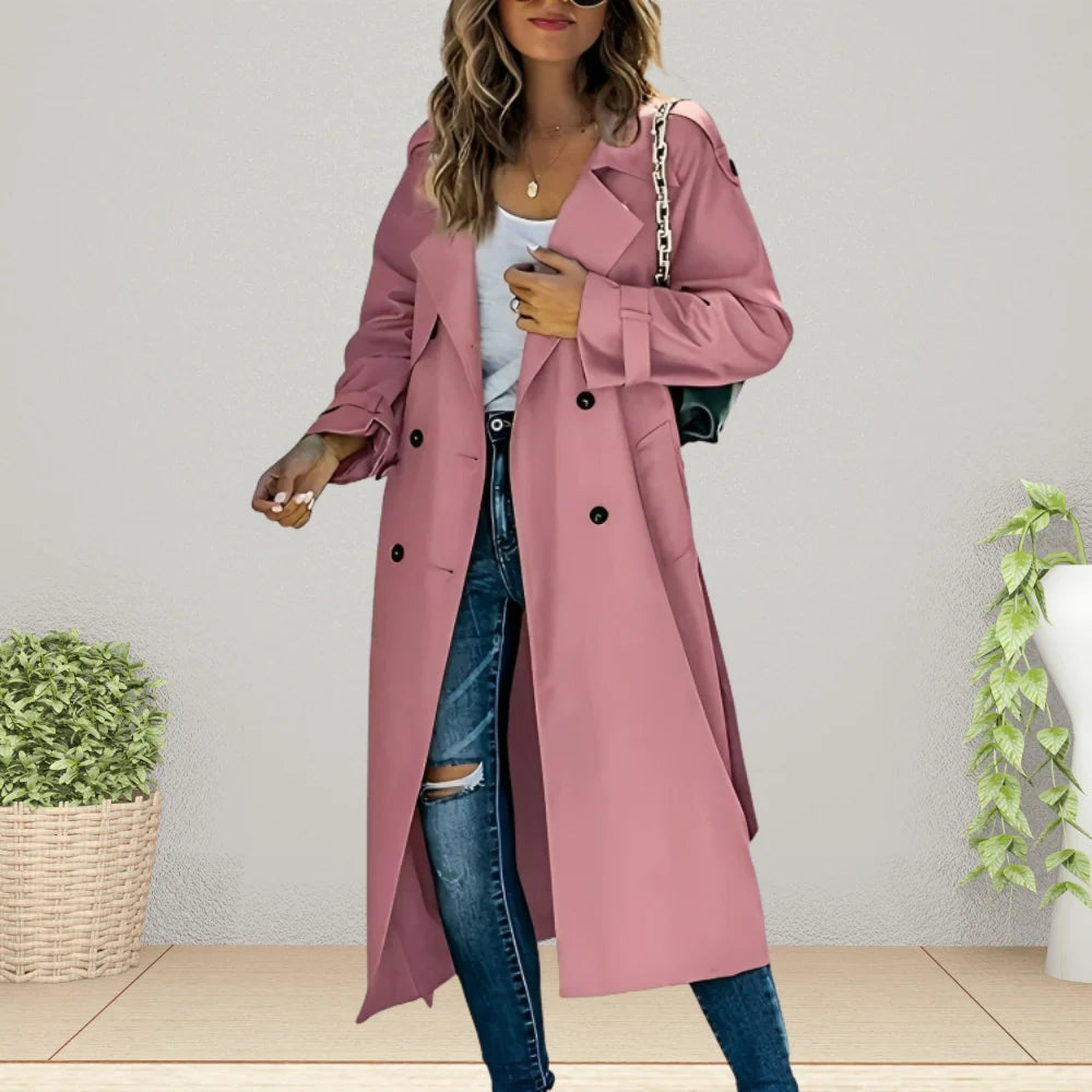 Women's Trench Coat | Double-Breasted, Mid-Length, Regular Fit 1