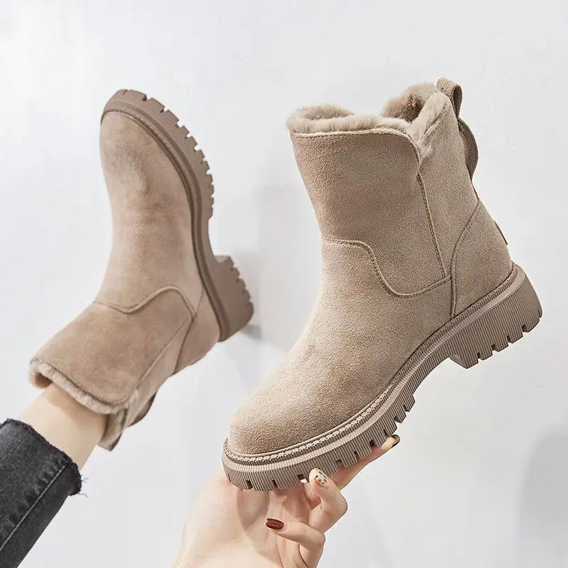 Women's Winter Boots | Faux-Fur Lined, Slip-On, Suede Finish 5