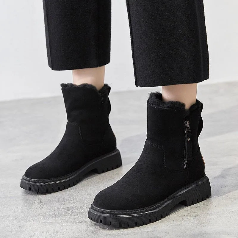 Women's Winter Boots | Faux-Fur Lined, Slip-On, Suede Finish 6