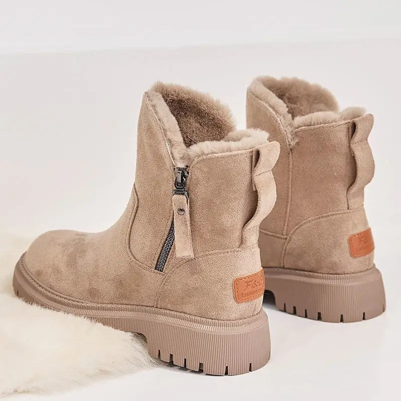 Women's Winter Boots | Faux-Fur Lined, Slip-On, Suede Finish 7
