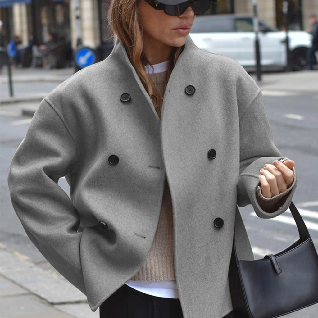 Women's Winter Coat | Cozy Long Sleeve Stand Collar Design 2