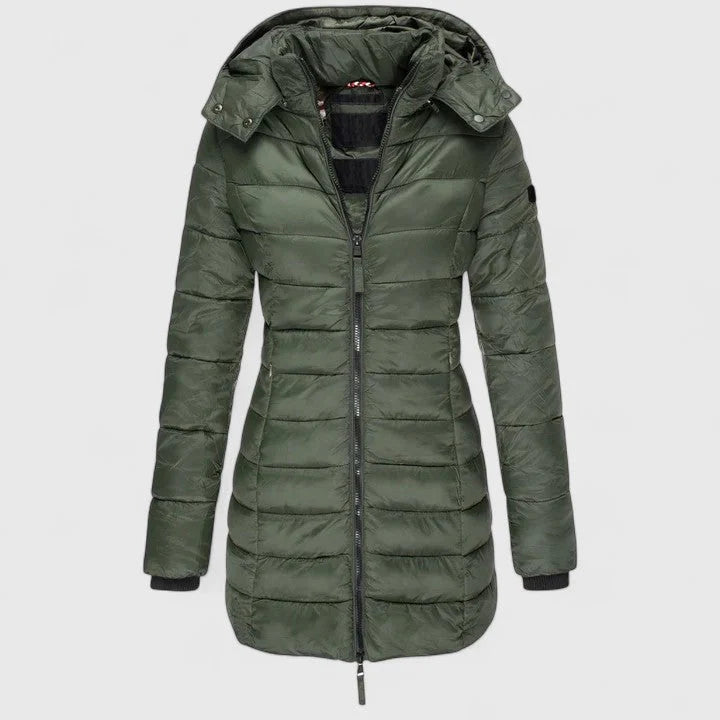 Women's Winter Coat | Slim-Fit Parka with Detachable Hood 0